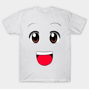 Brown Eyed Anime Smile T-Shirt